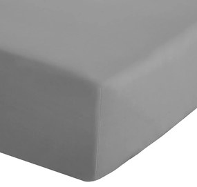 Sivá napínacia perkálová plachta 150x200 cm Easy Iron Percale – Catherine Lansfield
