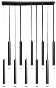 Rabalux 72364 - Luster na lanku RAMIRA 10xG9/5W/230V čierna