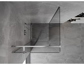 Mexen Mist T, sprchový kút s krídlovými dverami, 85 x 85 cm, 8mm číre sklo, chrómový profil, 8A4T-085-085-01-00