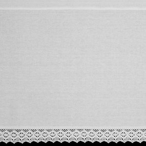 KRÁTKA ZÁCLONA NA PÁSKE CLARIE 150X60 CM BIELA