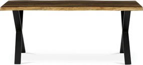 Jedálenský stôl 180x90 cm HT-F4318 OLW stare drevo / čierne nohy