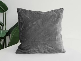 XPOSE® Mikroplyšová obliečka na vankúš - tmavo sivá 40x40 cm