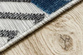 Dywany Łuszczów, Kusový koberec Botanic 65242 Feathers grey – na von aj na doma, 176x270, modrá, chodba / predsieň