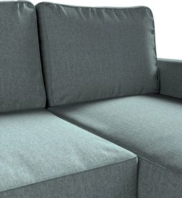 Poťah na sedačku Backabro (rozkladacia) s ležadlom farba produktu modrá látka zapletaná