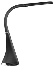 Immax 08947L -LED Stmievateľná stolná lampa s displejom LEATHER LED/7W/230V čierna