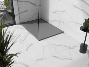 Mexen Stone+ obdĺžnikový kompozitný sprchový kút 120 x 100 cm, sivý-betón - 44611012