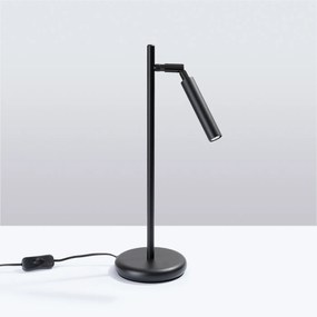 Stolná lampa Pastelo, 1x čierne kovové tienidlo