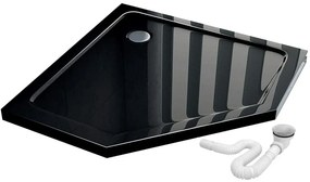 Rea Axin, sprchovací kút 90x90x195 cm + biela sprchová vanička Diamond, KPL-K8779