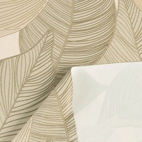 Biante Zamatový štvorcový obrus Tamara TMR-046 Prírodné popínavé listy na krémovom 60x60 cm