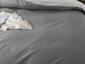 XPOSE® Francúzske bavlnené Renforcé obliečky EVITA DUO - tmavo sivé/svetlo sivé