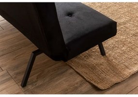 Dvojmiestná rozkladacia pohovka BAKU čierna