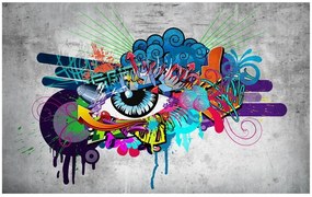 Samolepiaca fototapeta Graffiti eye
