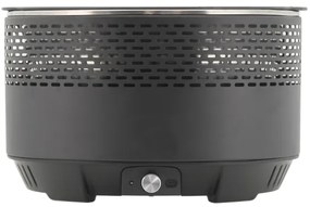 Stolný gril na drevené uhlie 4xAA/USB čierna