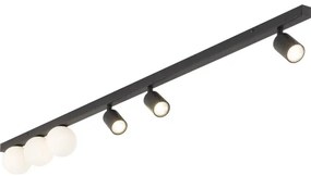 Bodové svietidlo VOX 3xG9/8W/230V + 3xGU10/10W čierna