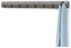 Sivý nástenný vešiak z topoľového dreva Flip - Umbra