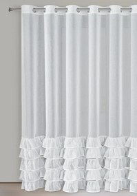 ZÁCLONA NA KRÚŽKOCH DANI1 300X250 CM BIELA