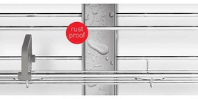 Sivá teleskopická kovová kúpeľňová polička - simplehuman