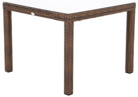 Záhradný jedálenský stôl KINGSTON 90 tmavohnedý