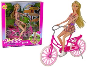 Lean Toys Bábika na bicykli