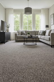 Timzo, Metrážny koberec Bingo 6810, na mieru, šíře 3m,4m,5m, hnedá, filc, obývacia izba