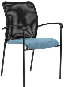 OFFICE PRO Konferenčná rokovacia stolička TRITON BLACK SL modrá