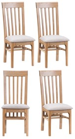 Moderné jedálenské stoličky s látkovým poťahom 410x520x1050, set 4ks