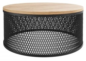 Konferenčný stolík Mitryz, Farba: čierna / dub craft zlatý