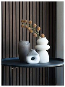 Krémová váza z kameniny (výška 26,5 cm) – House Nordic