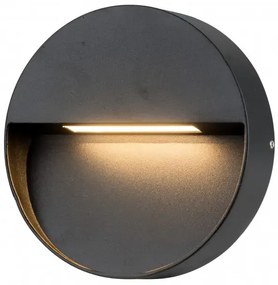 LED vonkajšie nástenné osvetlenie Casoria R tmavosivá