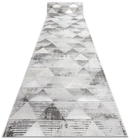 Behúň LIRA E1627 Trojuholníky geometrický, štrukturálny, glamour - sivý
