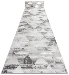 Behúň LIRA E1627 Trojuholníky geometrický, štrukturálny, glamour - sivý