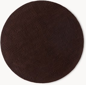 Okrúhly ručne tuftovaný vlnený koberec Merima