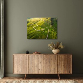 Sklenený obraz - Náhorná lúka (70x50 cm)