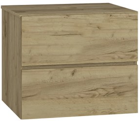 Kúpeľňová skrinka pod umývadlo Baleta S60 - craft zlatý