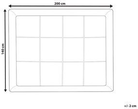 Poťah na matrac 200x140 cm Yenego (biela). Vlastná spoľahlivá doprava až k Vám domov. 1011144