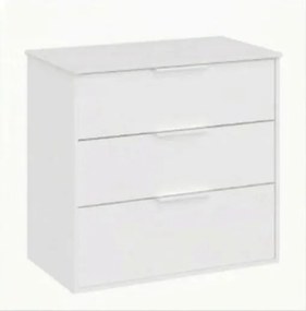 Roca Optica kúpeľňová skrinka bez umývadla 78,5x75,7x45,5 cm biela matná mat OPTDESK803ZBM