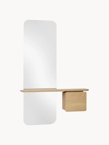 Nástenné zrkadlo's drevenou policou One More Look