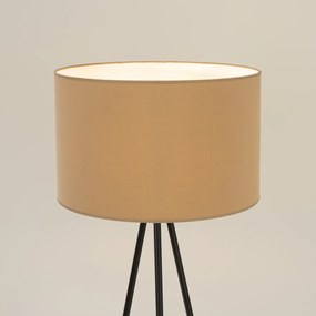 Stojacia lampa Nevia, 1x béžové textilné tienidlo, b