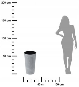 Kvetináč URBANIKA 57 cm šedý betón
