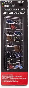 Verk Skladací botník Rack, 30 párov, čierna, 15206_CZ