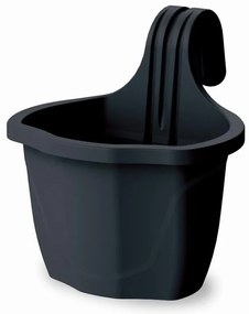 Kvetináč Nizza Balcony S 23x18x24,5h 3lt Antracit Nba-23