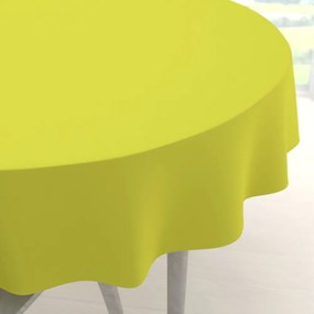 Biante Dekoračný okrúhly obrus Rongo RG-026 Žltozelený Ø 100 cm