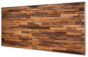 Sklenený obklad do kuchyne Drevené panely dosky 140x70 cm