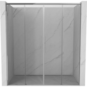 Mexen Rox, posuvné sprchové dvere 200 cm, číre sklo, chrómový profil, 8C2-200-002-01-00