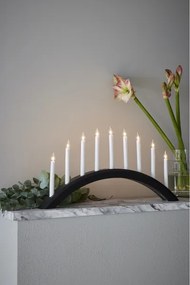 Markslöjd 705957 - Vianočný svietnik AVENTO 9xE10/3W/230V čierna