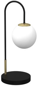Luminex Stolná lampa CAMBRIDGE 1xE14/60W/230V čierna/mosadz LU3202