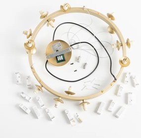 Brilagi - LED Luster na lanku MILLA 15xG9/3W/230V zlatá/biela