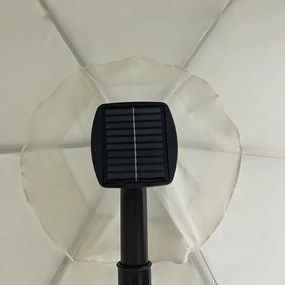 Veľký polohovateľný slnečník AVENBERG SUNNY LED 300, priemer 3M, béžová