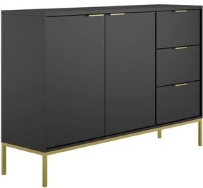 Komoda Austin Čierna/Zlatý