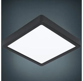 LED stropné svietidlo Eglo 78814 Fueva 16,5W 2000lm 4000K 22,5x22,5cm čierne